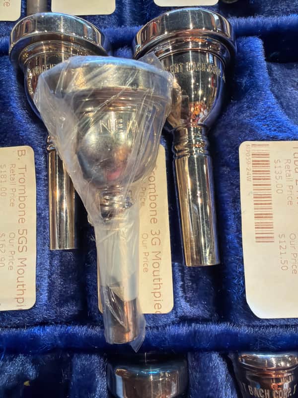 NEMC Trombone 12C mouthpiece - Silver image 1