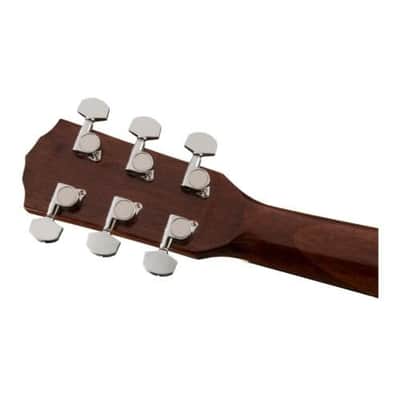 Fender Left-Handed Acoustic Guitar, CD-60S, with 2-Year Warranty, Dreadnought Classic Design with Rounded Walnut Fingerboard and Phosphor Bronze Strings, Glossed Natural Finish, Mahogany Construction image 7