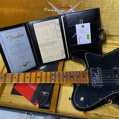 NEW! Fender Custom Shop Telecaster Custom Heavy Relic - Limited Edition - Black - Only 6.85lbs - Authorized Dealer - G06382 image 15