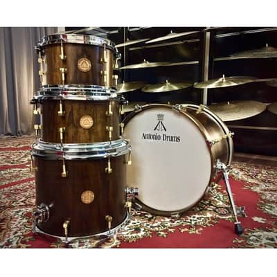 Antonio Drums True Solid Walnut Drum Set - 10x7 / 14x12 / 20x14 image 1