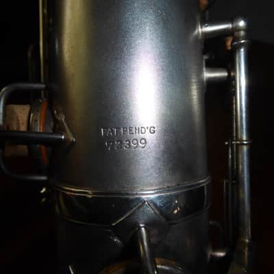 King TENOR SAXOPHONE 1924 - SILVER SATIN image 6