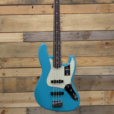 Fender American Professional II Jazz Bass Miami Blue w/ Case image 4