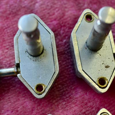 Vintage 1960s Gibson Nickel Waffleback Tuner Set - Tal Farlow, Martin Gibson Acoustic image 12