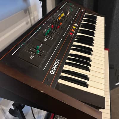 ARP Quartet Polyphonic Analog Synthesizer 1979 - 1980 - Black / Orange image 1