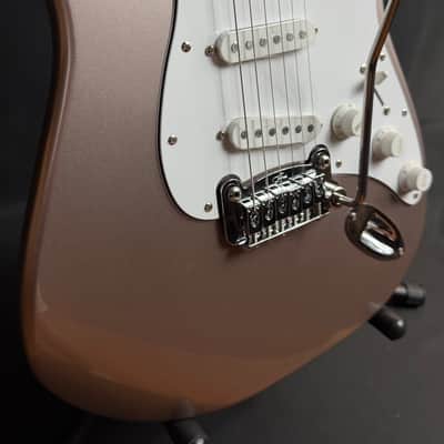 G&L Tribute Legacy Electric Guitar Shoreline Gold Finish image 6