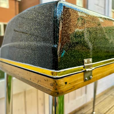 Wurlitzer 200A Electric piano,  rerfurbised in custom black and gold sparkle image 19