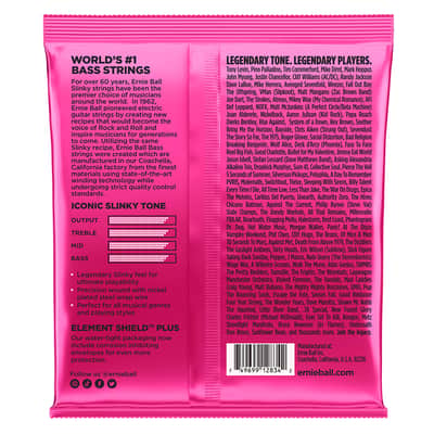 Ernie Ball 2834 Super Slinky Round Wound Electric Bass Strings (45-100) image 2