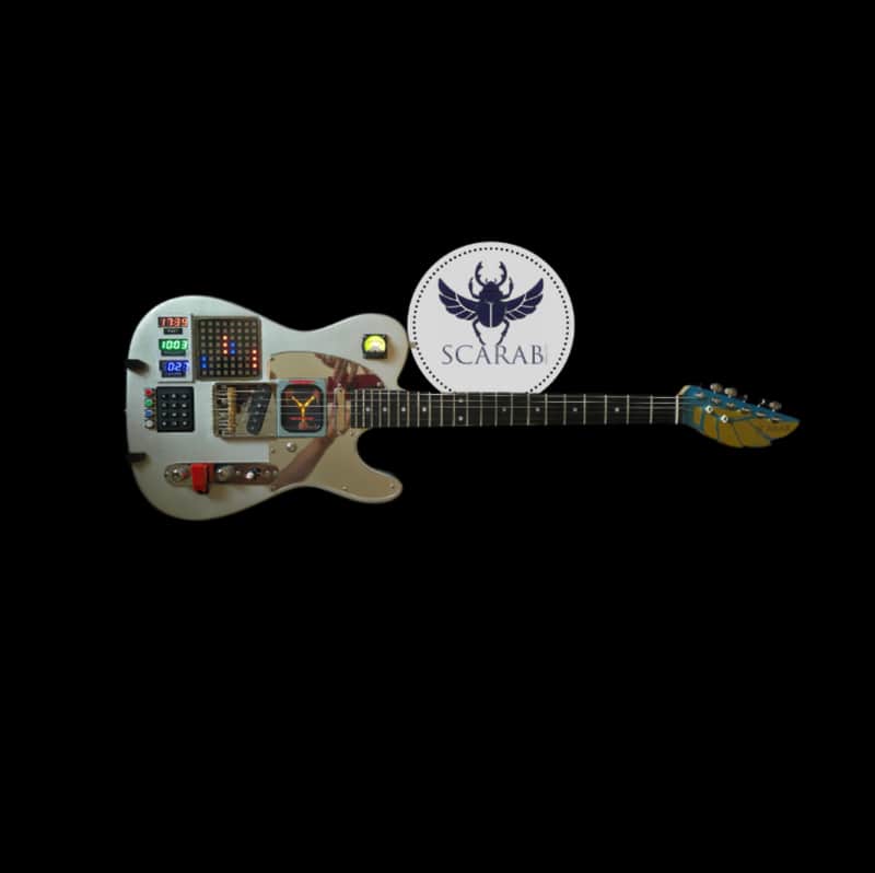 Scarab Guitars DeLorean Time Machine Guitar - Serial #001 - Playable Work of Art Guitars image 1