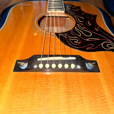 2001 GIBSON CUSTOM SHOP FIREBIRD DREADNOUGHT ACOUSTIC GUITAR NATURAL FINISH LIKE NEW image 16