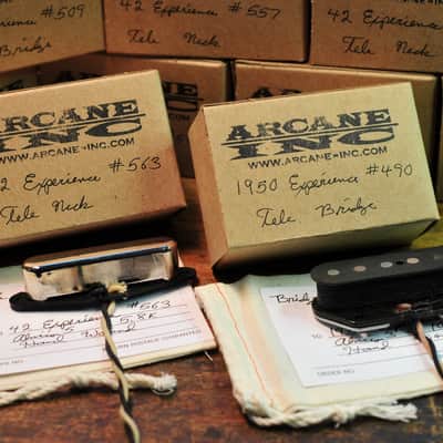 50 / 42 Experience Tele pickup set by Arcane Inc. Hand Wound image 8