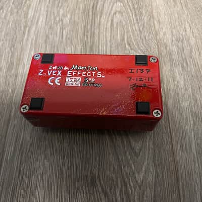 Zvex Fuzz Factory Manson guitars custom - Hand-Painted glitterati red 2 of 10 image 7