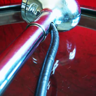 Vintage RARE 1930's Western Electric D 173069 crystal microphone w cable and stand Altec RCA image 10