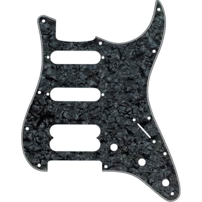 FENDER - Pickguard Stratocaster H/S/S 11-Hole Mount (No Holes Drilled For HB Pickup Mount) Black Pearl 4-Ply - 0992146000 image 2