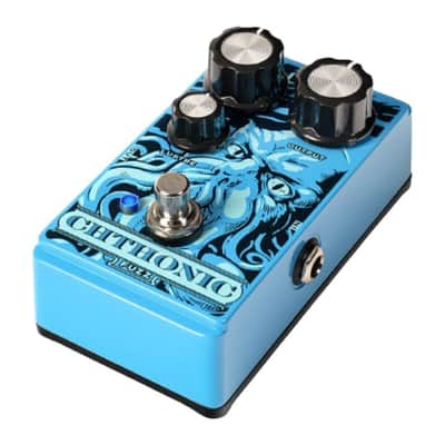 DigiTech DOD Chthonic Fuzz Pedal for Guitars and Amps with Subtle Tone Control, All Metal Chassis, and LED Power Indicator (Blue) image 5