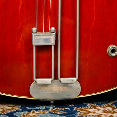 1962 Epiphone USA EA-7P 'Professional' Cherry Red - Mini PAF ES-335 Body w/ Case image 7