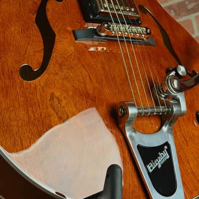 Godin 5th Avenue Uptown Custom Hollow-Body Electric Guitar - Havana Brown image 11
