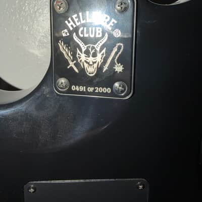 B.C. Rich Stranger Things “Eddie's” Inspired NJ Warlock 2022 - Black image 2