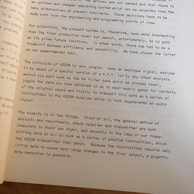 Rare - set of 2 reference books - EMS Vocom & Musys documentation by Peter Zinovieff & Peter Grogono image 10