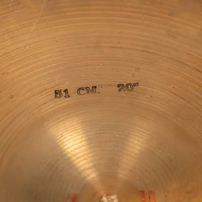 1980s Sabian 20" Medium Heavy Ride Cymbal 2755g image 9