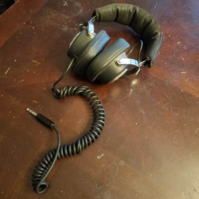 Panasonic EAH-20 Hi-Fi Stereo Headphones Japan 1970s - Chrome and black plastic/rubber image 4