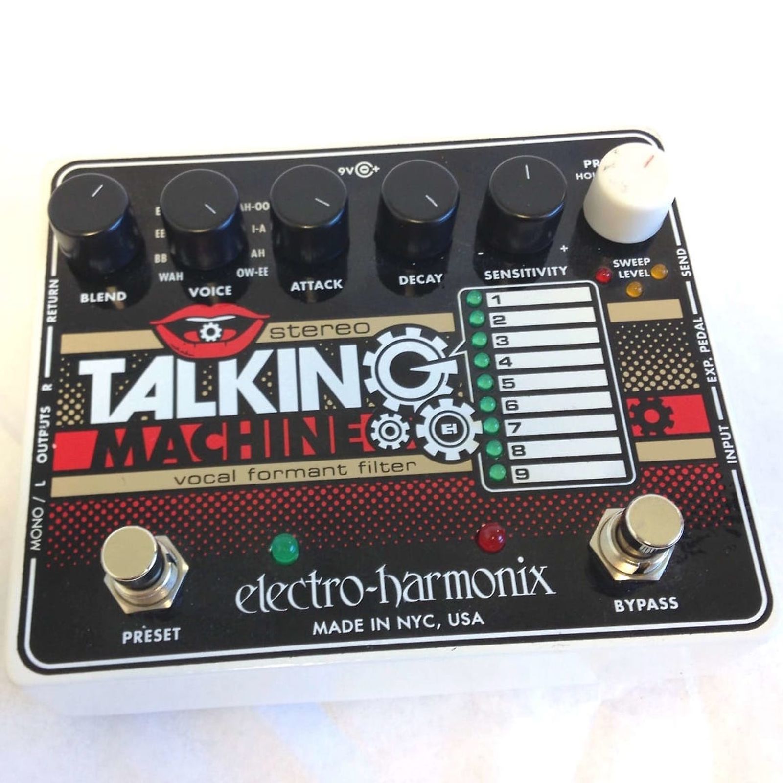レア　electro-harmonix Talking Machine Electro-Harmonix Stereo Talking Machine Vocal Formant Filter Pedal