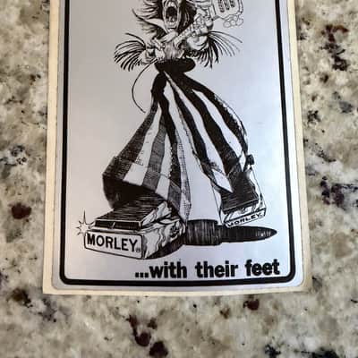Morley Men Do It With Their Feet Sticker Unstuck 70s Vintage image 1