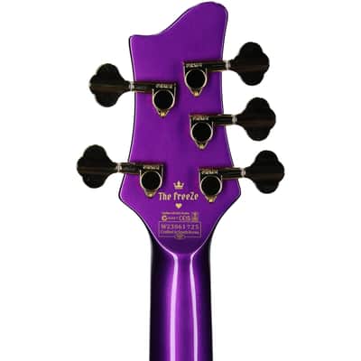 Schecter FreeZesicle-5 Electric Bass, 5-String, Purple image 8
