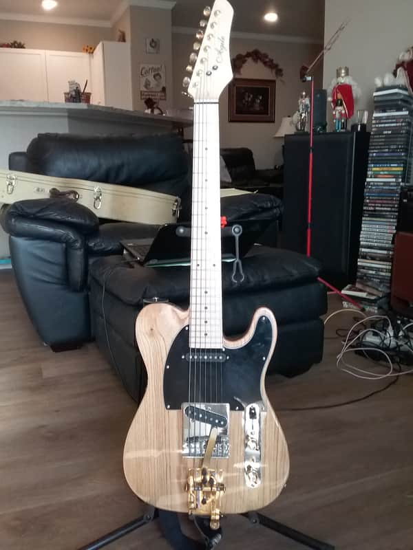 Agile T-725 Swamp Ash 7-String Telecaster *Heavily Modified* w/ Hard Case image 1