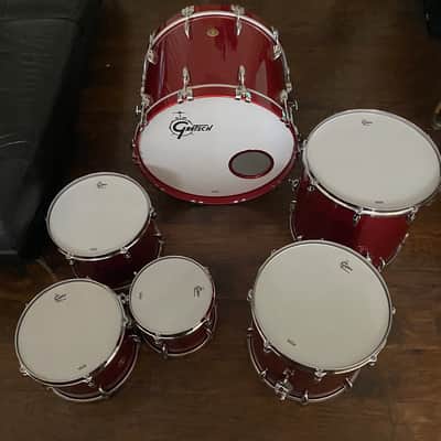 Gretsch USA Custom 6pc kit - Candy Apple Red Gloss (Video Demo) image 25