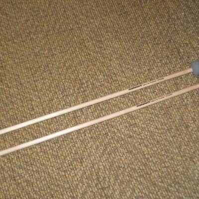 ONE pair new (with packaging) Malletech NR29B Mallets (Xylo / Bell / Miramba Mallets):  Natural Rubber, Hard, 1 & 1/8" Round Dark Grey Heads //  Birch Handles (from around 2019) Made in USA image 5