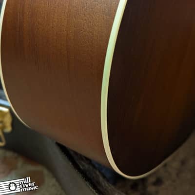 Iris DF Burst w/ White binding and Firestripe pickguard Acoustic Guitar image 8