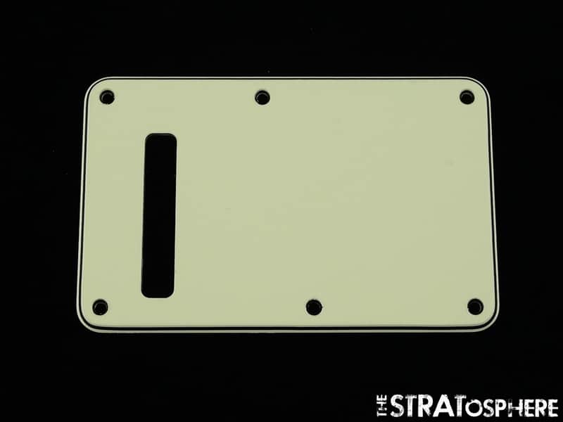 USED Fender Stratocaster Strat TREMOLO BACK COVER Parchment image 1