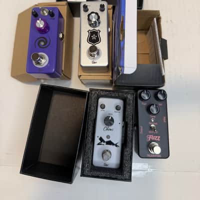 Basically brand new iset /rowin Fuzz /flanger/ chorus 2024 - Black / pink/ grey/ silver / purple image 2