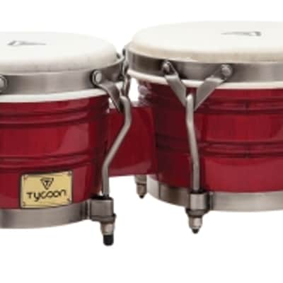 Tycoon Signature Classic Series Red Bongos 7" & 8-1/2" TSBC-800BCR image 1