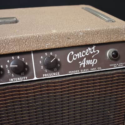 1960 Fender 5G12 Concert 4x10" Combo Amplifier Brownface Pre-CBS image 11