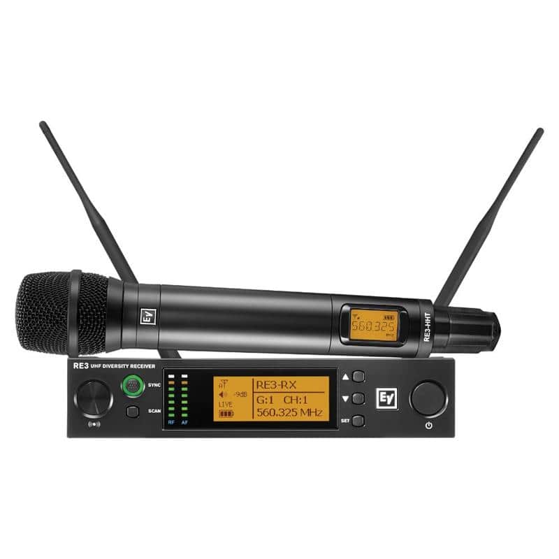 Electro-Voice RE3-RE420-5L UHF Wireless Set with RE420 Condenser Cardioid Mic Head image 1