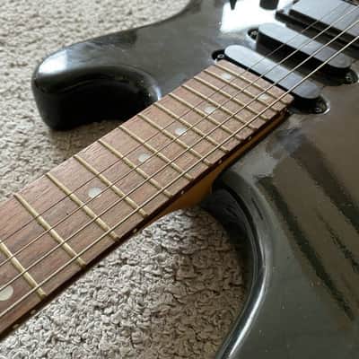 J&D Black SSH Electric Guitar, Mahogany Body, Maple Neck, Rosewood Fingerboard image 9