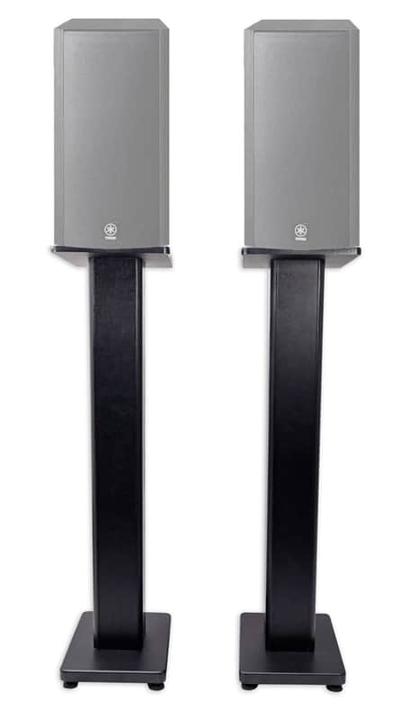 Pair 36" Bookshelf Speaker Stands For Yamaha NS-B310BL Bookshelf Speakers image 1