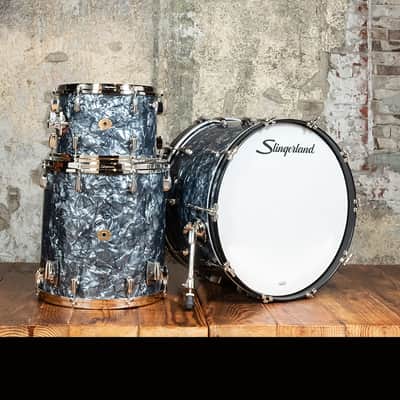 Slingerland Radio King 3-Piece Drum Set - Black Diamond Pearl - Free Shipping image 1