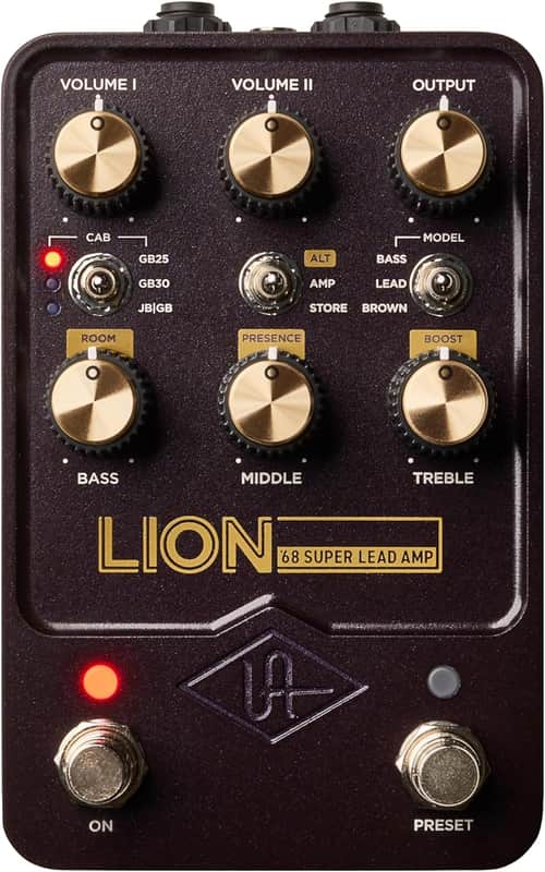 Universal Audio UAFX Lion '68 Super Lead Amp - Black image 1