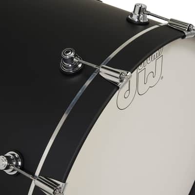 DW Design Series 4-Piece Drum Kit - 22" Black Satin (DDLM2214BL) image 6