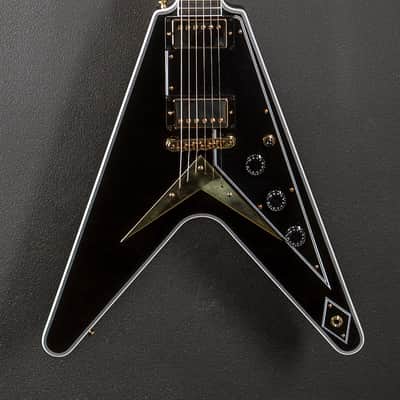 Gibson Custom Shop Flying V Custom w/Ebony Fingerboard Gloss - Ebony image 2