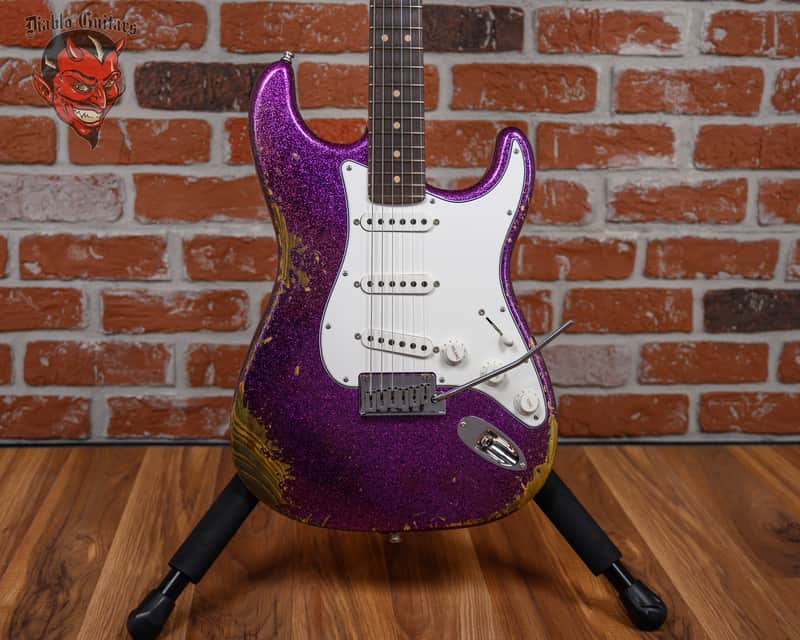 Fender Custom Shop SR25 Custom Deluxe Stratocaster Heavy Relic Magenta Sparkle 2026 w/OHSC image 1