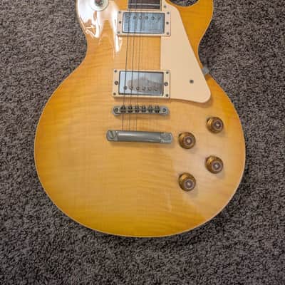 BURNY SUPER GRADE LES PAUL FLAMETOP LEMON BURST Burny image 2