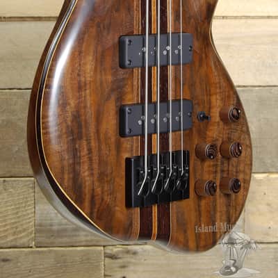 Lea Custom 4 String Electric Bass Guitar Walnut w/ Case image 1