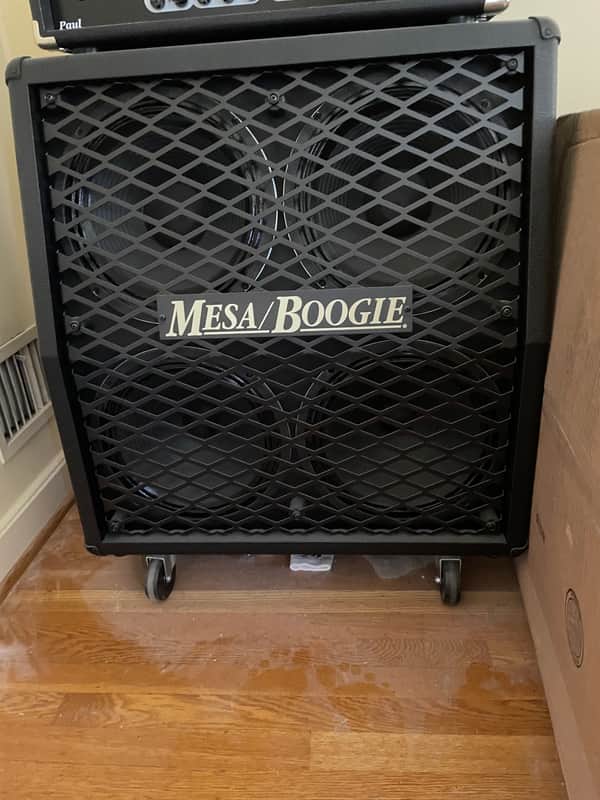 Mesa Boogie Vintage Split Back 300 Watt 4x12 Speaker Cabinet - Black Bronco image 1