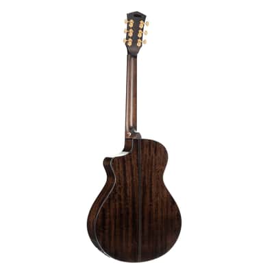 Cort GOLDMC6NAT Gold Series Torrefied Solid Sitka Spruce Top Modern Concert Body 6-String Acoustic-Electric Guitar w/Premium Gig Bag image 2