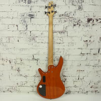 2010 Ibanez GIO GSR200FM 4-String Active Electric Bass Flamed Maple Amber Burst image 9