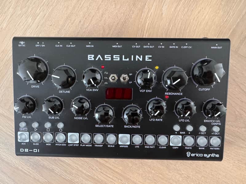 Erica Synths Bassline DB-01 Desktop 2014 - Present - Black image 1