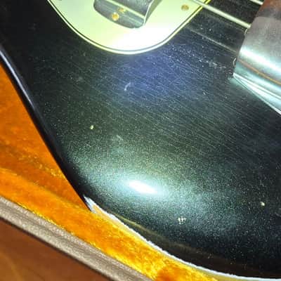 Fender 1964 Jazz Relic 2014 - Dark metallic Green image 4